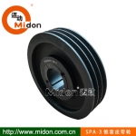 錐套皮帶輪SPA-3槽4槽 SPA三角皮帶輪，漲緊式皮帶輪，傳動帶輪，皮帶盤，歐標皮帶輪，德標皮帶輪，鑄鐵或鑄鋼，鑄鋁皮帶輪，球鐵皮帶輪